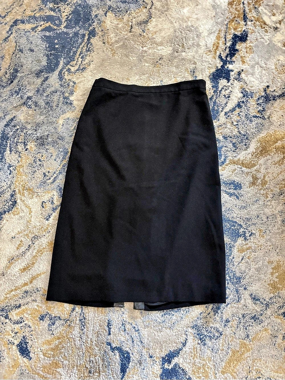 BCBGMAXAZRIA Black Lace-Up Pencil Skirt Size 4 Like New